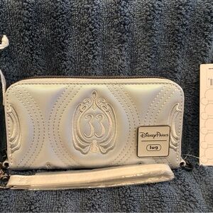 Lug Silver Embossed Wristlet